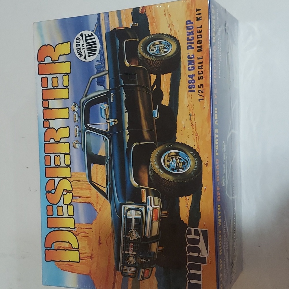 MPC model 1984 gmc pick up 1/25 scale model the deserter. New and sealed .